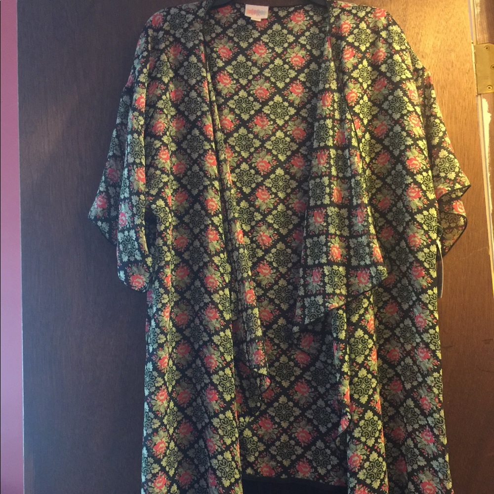 Lularoe RETIRED MONROE SIZE Large Black Fringe